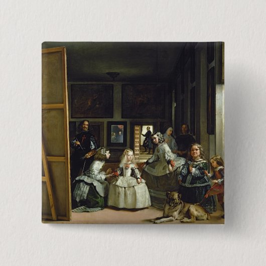 Las Meninasかフィリップの家族IV、c.1656 缶バッジ (正面)