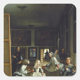 Las Meninasかフィリップの家族IV、c.1656 2 スクエアシール