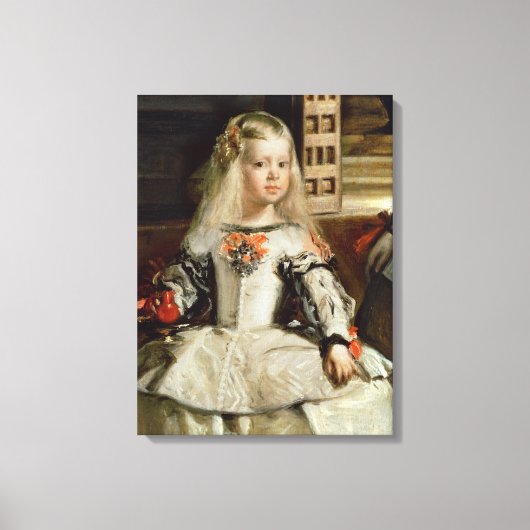 Las Meninasまたはフィリップ4世の家族, c.1656 キャンバスプリント (正面)