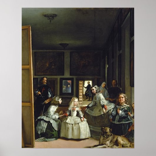 Las Meninasまたはフィリップ4世の家族, c.1656 ポスター (正面)