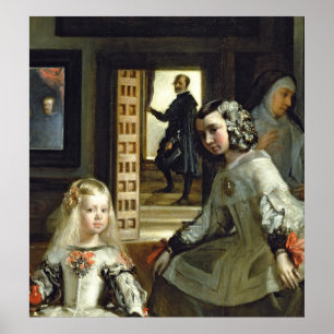 Las Meninasまたはフィリップ4世の家族, c.1656 ポスター