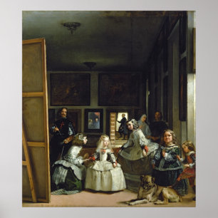 Las Meninasまたはフィリップ4世の家族, c.1656 ポスター