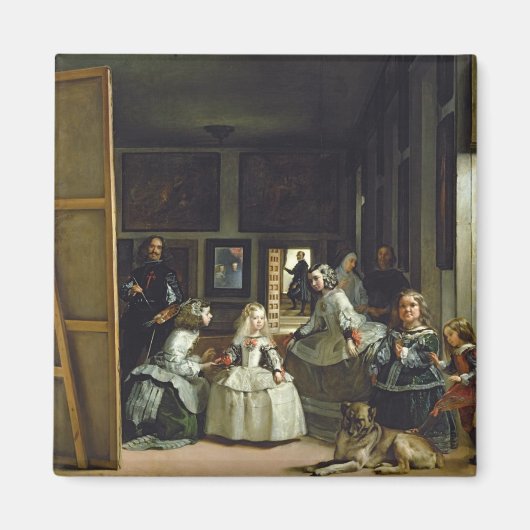 Las Meninasまたはフィリップ4世の家族, c.1656 マグネット (正面)