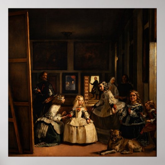 Las Meninas by Diego Velazquez ポスター (正面)