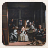 Las Meninas, The Diego Velazquezメイド・オブ・オーナー(花嫁付き添い スクエアペーパーコースター (正面)