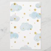 Las nubes Baby Shower de Moon & Stars adivinan el  (裏面)