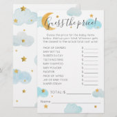 Las nubes Baby Shower de Moon & Stars adivinan el  (正面/裏面)