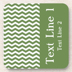 Las Palmas Green Wave Chevron カスタマイズ可能 コースター