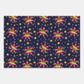 Las Posadas Piñata Star Festive Mexican Christmas ラッピングペーパーシート (正面3)