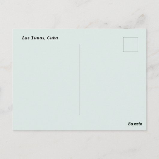Las Tunas Cuba ポストカード (裏面)