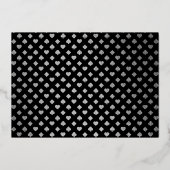 Las Vegasエレガントの結婚写真が日付を保存実在する 箔招待状 (裏面)