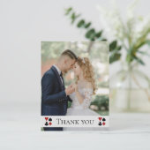 Las Vegasエレガントの結婚Thank You Photo ポストカード (スタンド正面)