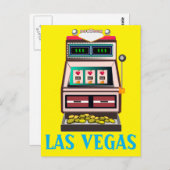 LAS VEGASスロットマシン旅行はがき ポストカード (正面/裏面)