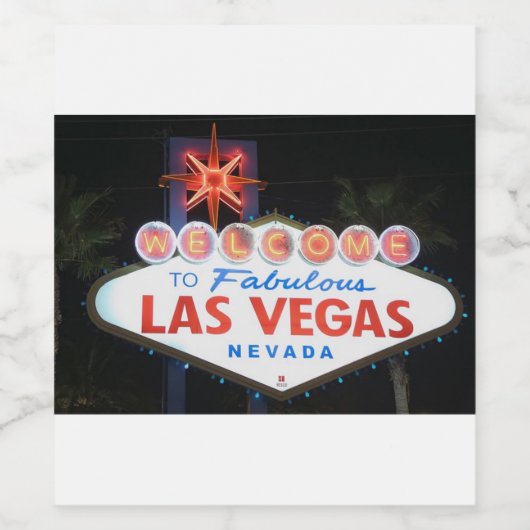 Las Vegas !  ワインラベル (シングルラベル)