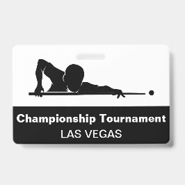 Las Vegas Billiards Budget Event Badge Male Female バッジ