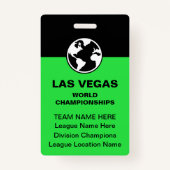 Las Vegas Billiards Championship Bulk Team Badges バッジ (正面)