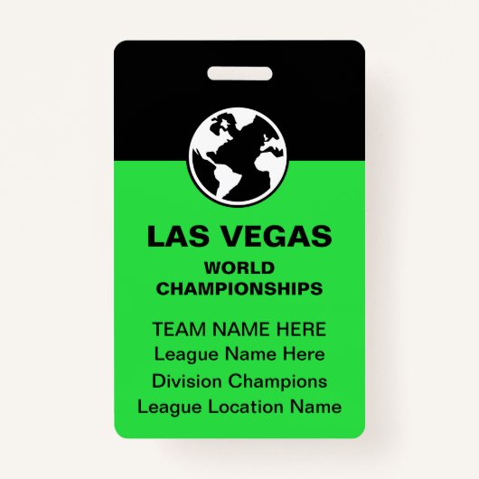 Las Vegas Billiards Championship Bulk Team Badges バッジ (正面)