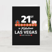 Las Vegas Birthday Party - 21st Birthday In Vegas カード (正面)