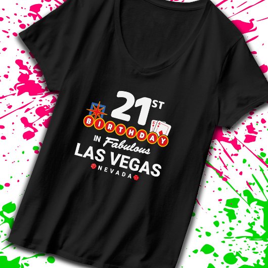 Las Vegas Birthday Party - 21st Birthday In Vegas Tシャツ