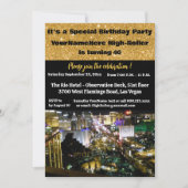 Las Vegas Birthday Party 40th  招待状 (正面)