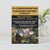Las Vegas Birthday Party 40th  招待状 (スタンド正面)