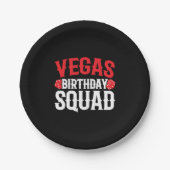 Las Vegas Birthday Party - Matching Vegas Squad ペーパープレート (正面)