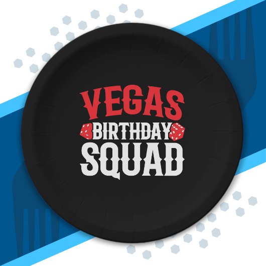 Las Vegas Birthday Party - Matching Vegas Squad ペーパープレート