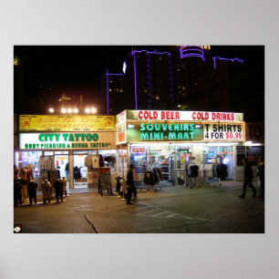 Las Vegas Blvd。 ツーリストの店ポスタープリント ポスター