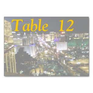 Las Vegas Boulevardの空中写真 テーブルナンバー