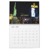 Las Vegas by Night カレンダー (3月 2027)