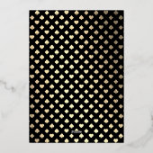 Las Vegas Casino Bachelor Party Real 箔招待状 (裏面)