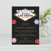 Las Vegas Casino Night Bachelor Party 招待状 (スタンド正面)