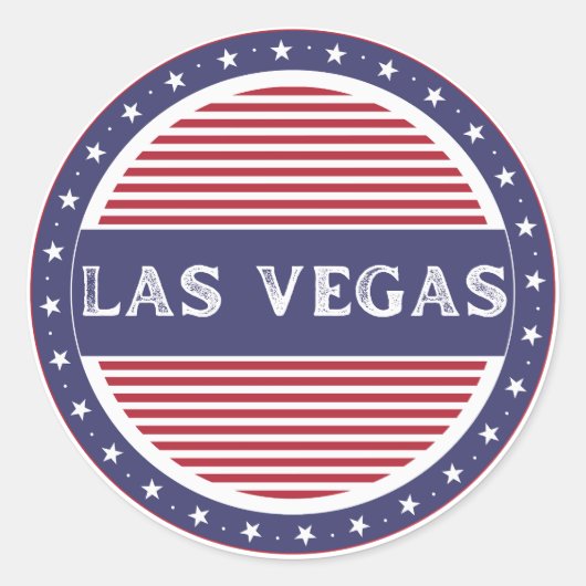 Las Vegas City Pride Emblem – American Identity ラウンドシール (正面)