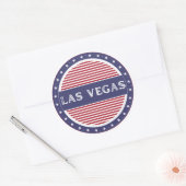 Las Vegas City Pride Emblem – American Identity ラウンドシール (封筒)