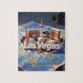 Las Vegas Family Vacation 3D Trip Souvenir Jigs ジグソーパズル (縦)