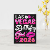 Las Vegas Girls Trip 2026 Cruise Trip Matching Bir カード (黄色い花)