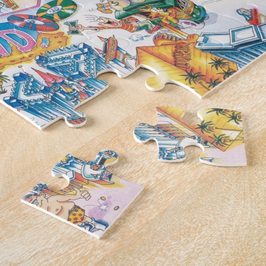 Las Vegas map  ジグソーパズル (側面)