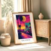 Las Vegas Neon Sunset Poster ポスター