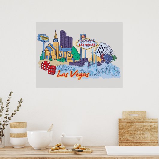 Las Vegas, Nevada ポスター (キッチン)