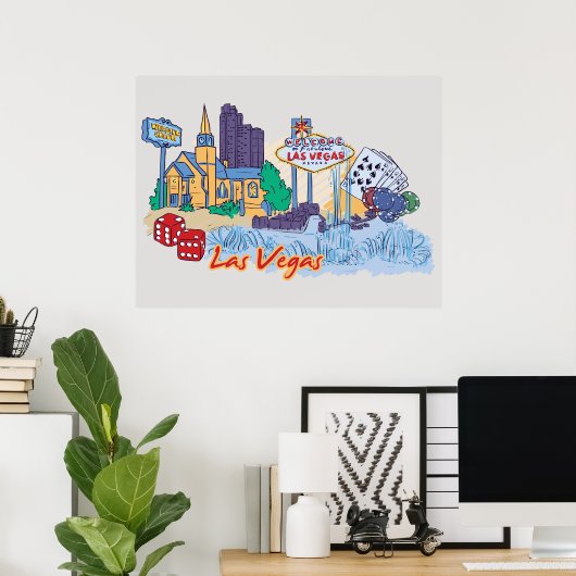 Las Vegas, Nevada ポスター (ホームオフィス)