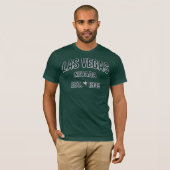 Las Vegas Nevada Est. 1905 Retro Varsity Tシャツ (正面フル)