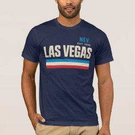 Las Vegas Nevada Est. 1905 Vintage Athletic Stripe Tシャツ