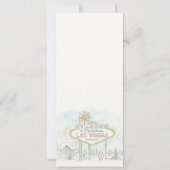 Las Vegas Nevada Landscape Wedding Menu Card 招待状 (裏面)