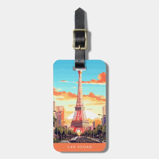 Las Vegas Nevada Luggage Tag ラゲッジタグ (正面縦)