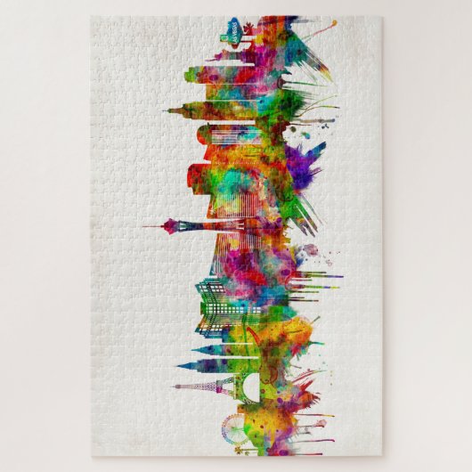 Las Vegas Nevada Skyline ジグソーパズル (縦)