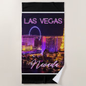 Las Vegas Nevada Skyline   ビーチタオル (正面)