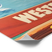 Las Vegas Painting Nevada Art Print Western Travel ポスター (角)