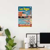 Las Vegas Painting Nevada Art Print Western Travel ポスター (ホームオフィス)