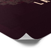 Las Vegas Ruby Poster Print Nevada Map Wallart ポスター (角)