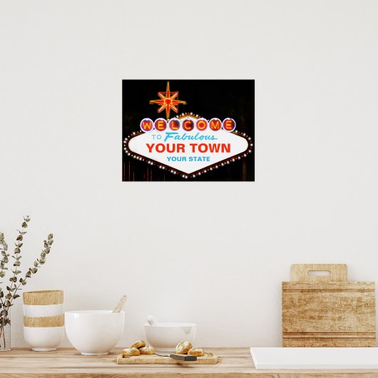 Las Vegas Sign ポスター (キッチン)
